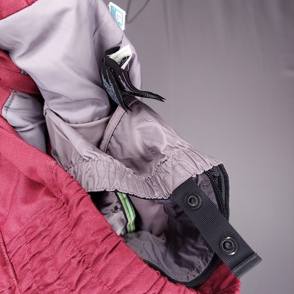 Burton Snowboard Jacket Small DryRide Red Snap Zip Pocket Hooded Water-resistant - Picture 11 of 12